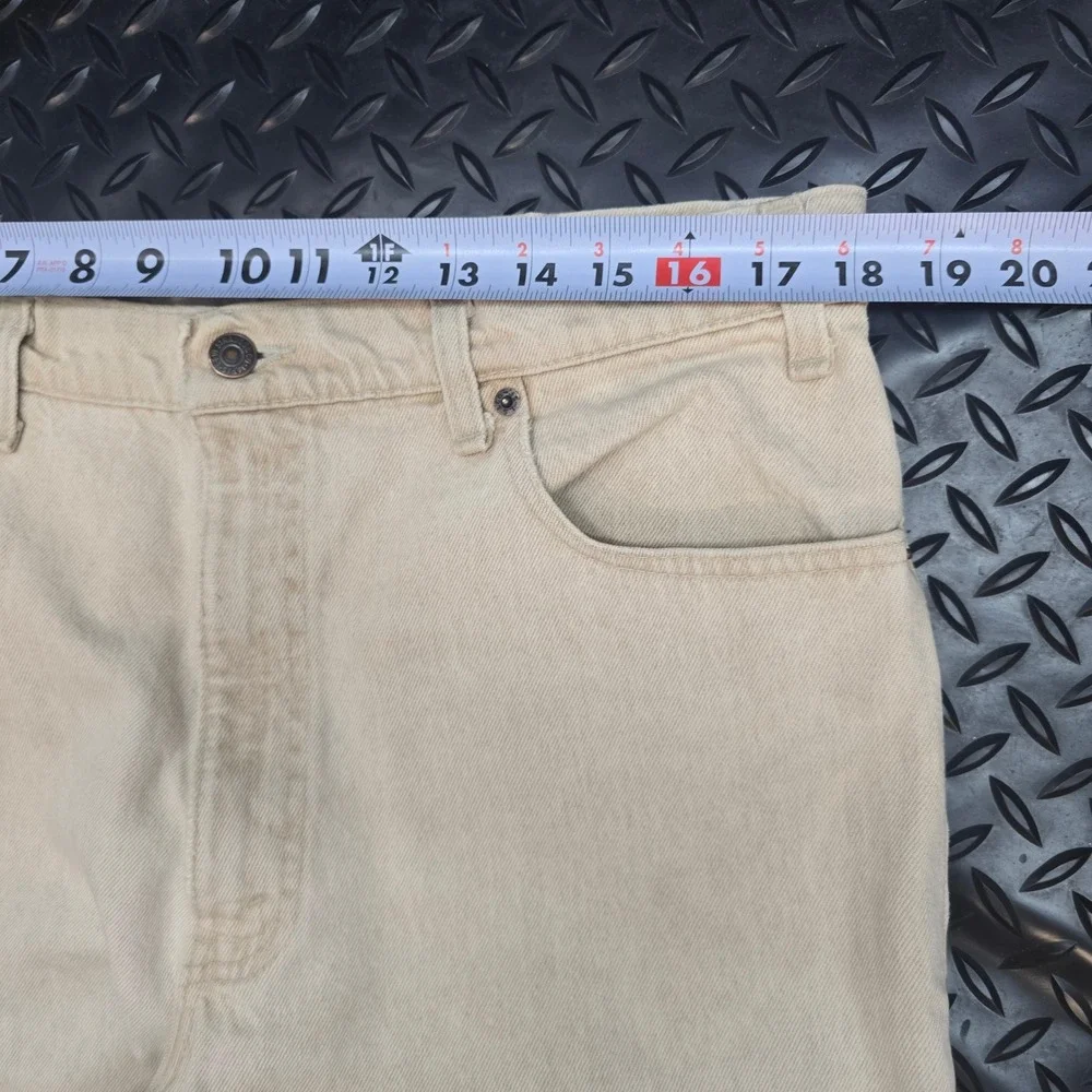 Vintage‎ 1991 Levis 540 Relaxed Fit Jeans Tan Khaki Denim Made in USA Mens 38x32